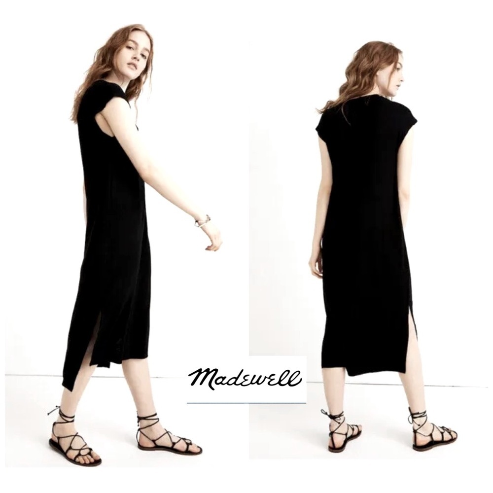 Madewell | Muscle Midi Dress - Black - Quiet Luxury - Chic - Boho Basic